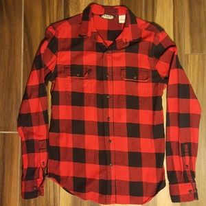 Men's Flannel Button-Up Shirt
